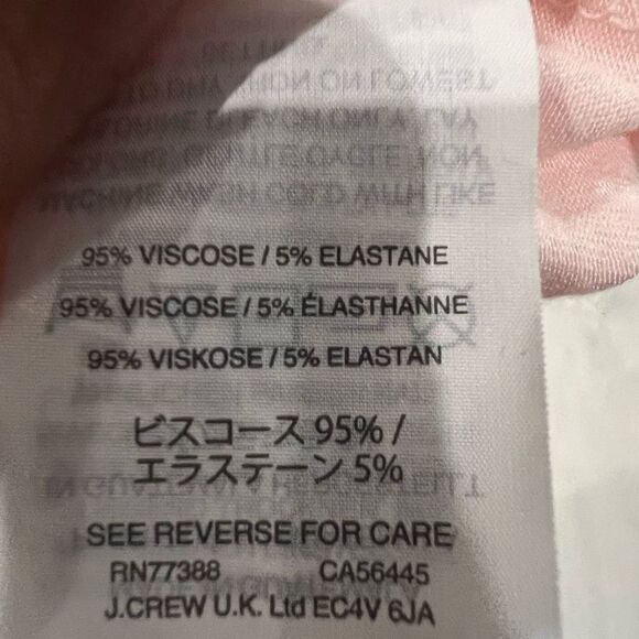 J.Crew Women's L - NWT Pale Pink Dolman Long Sleeve Side-Tie Tee - Picture 4 of 6